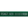 T-CON PARA TV HISENSE / NUMERO DE PARTE 301963 / RSAG7.820.11117/ROH / 310846 / TX2287ZLHG / PANEL HD550Y1U72-T0L2/GM/CKD3A/ROH / DISPLAY HV550QUB-F70 REV.2.0 / MODELO 55R6G	